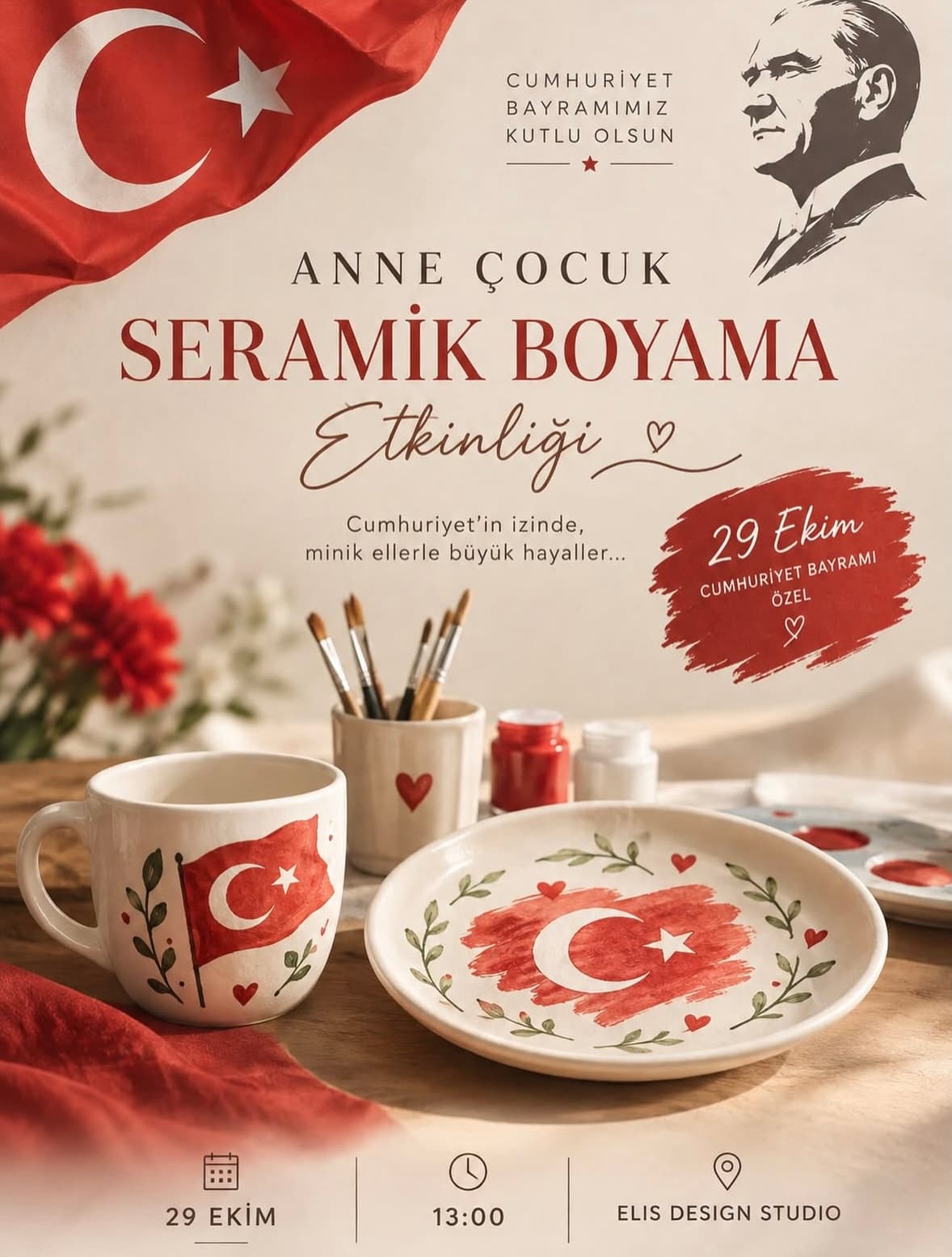 Anne Çocuk Seramik Boyama Etkinliği