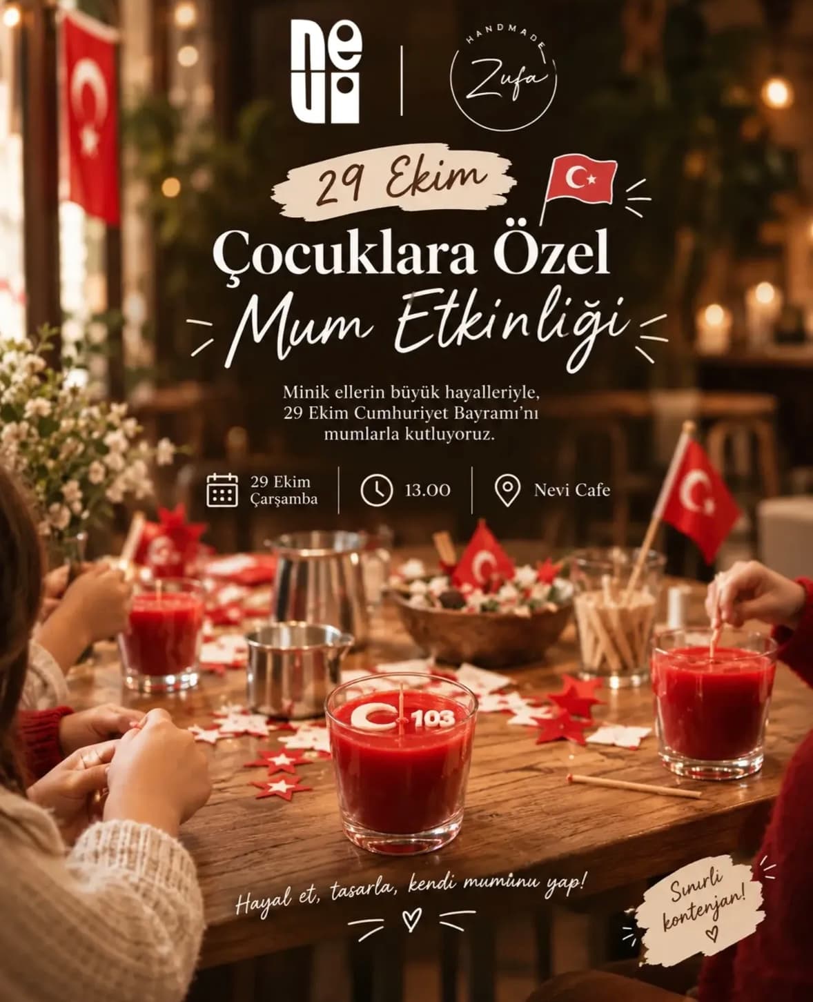 Çocuklara Özel Mum Etkinliği