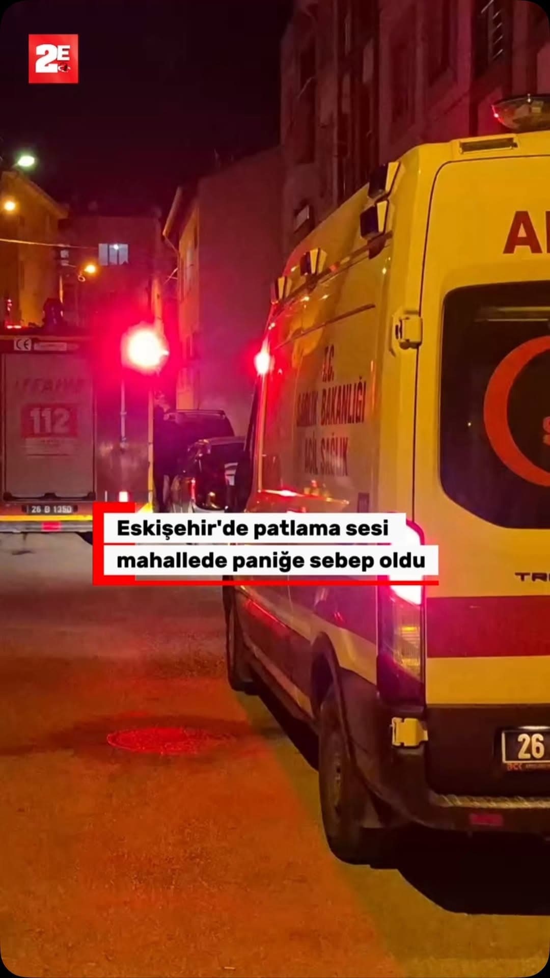 Eskişehir’de bir dairedeki aspiratörden geldiği iddia edilen patlama sesi mahallede paniğe sebep olu
