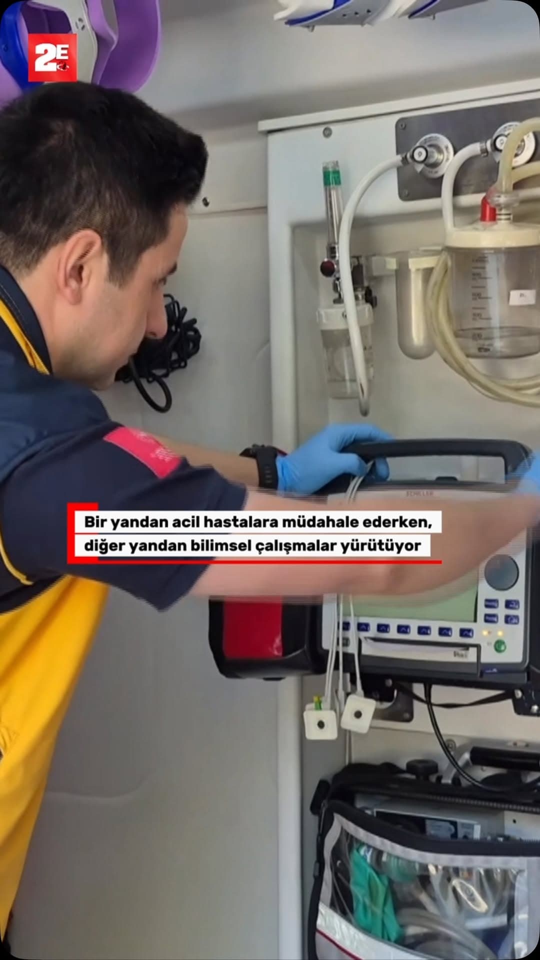 Eskişehir’de eğitim ve bilimsel faaliyetlerini saha göreviyle birlikte sürdüren Paramedik Harun Özka