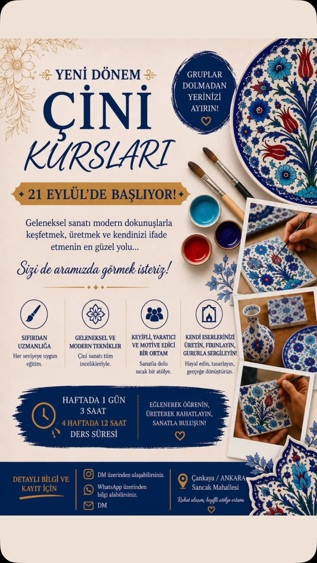 #çini #ankaraçini #çiniatölyesi #modernçini #çiniboyama