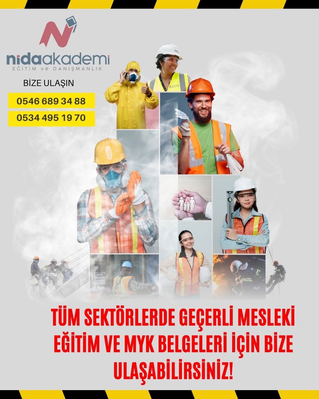 Nida Akademi güvencesi ile ihtiyaç duyduğun tüm Mesleki eğitim ve Myk belgelerini, kariyer eğitimler