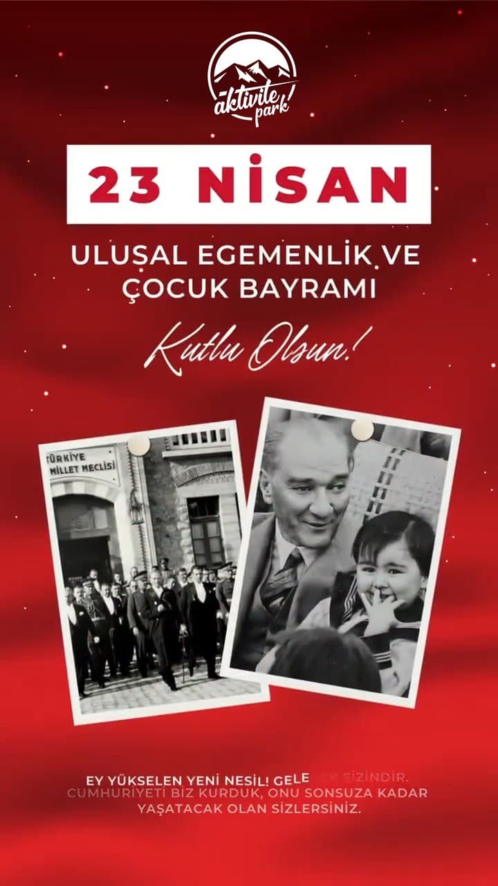 Geleceği emanet ettiklerin bugün bize emanet.
23 Nisan Ulusal Egemenlik ve Çocuk Bayramımız Kutlu O