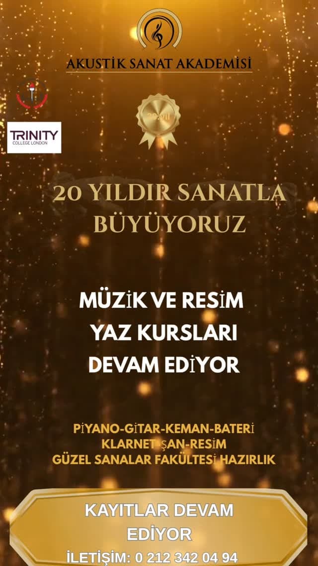 ☀️ Bu Yaz Ekran Değil, Sanat Zamanı!
Çocuğunuzun yaz tatilini müzik ve resimle renklendirin.
Akust
