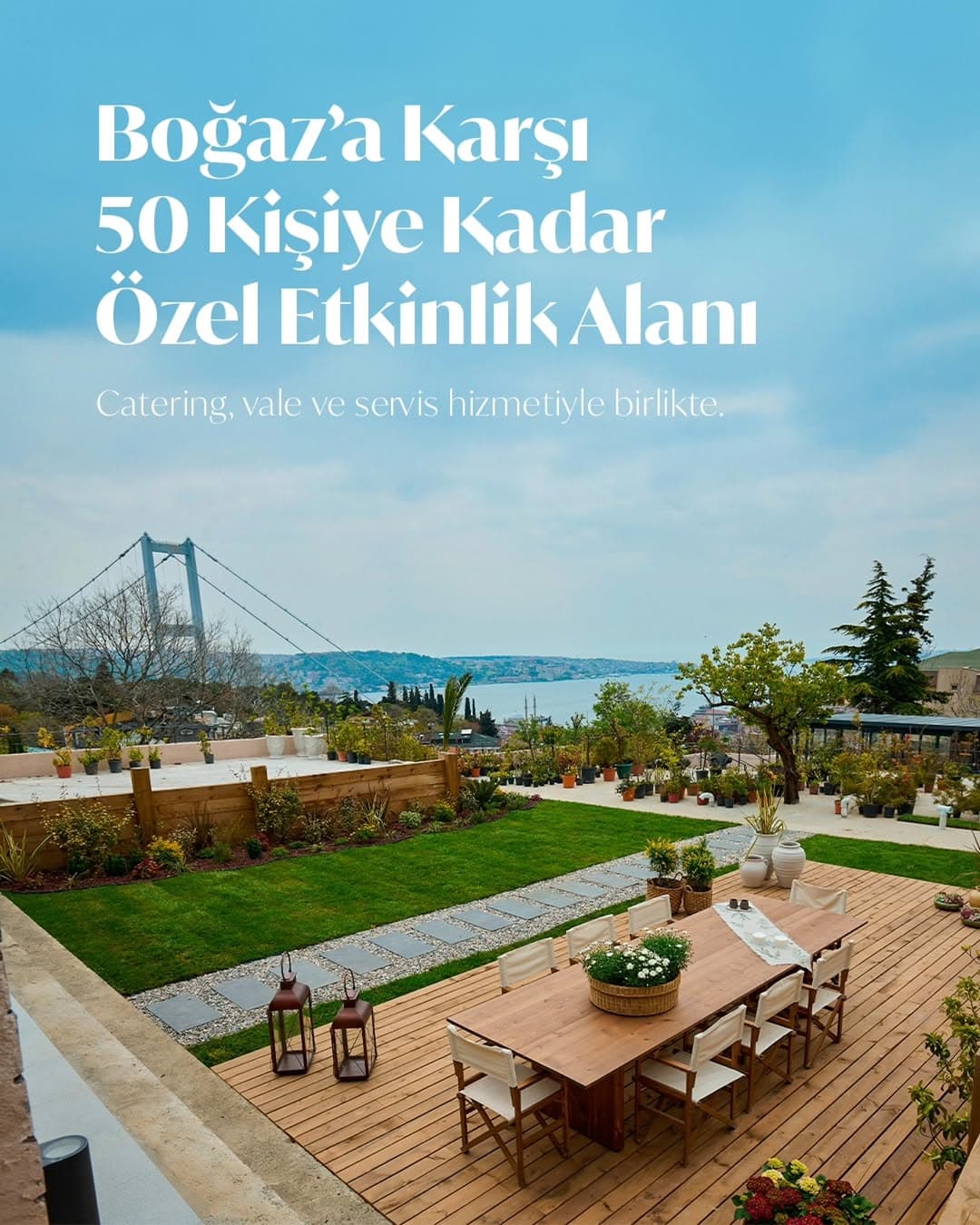 📍İstanbul Boğazı'nın kıyısında, doğayla estetiğin buluştuğu bir etkinlik alanı…
🎉 İster doğum gün