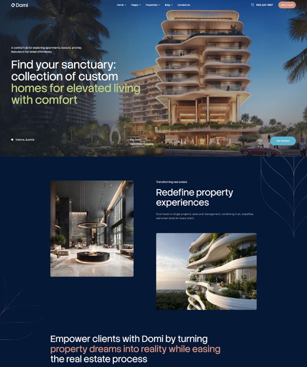 Step into the future of real estate presentation with Domi! 🏙️ This sleek WordPress theme is crafte