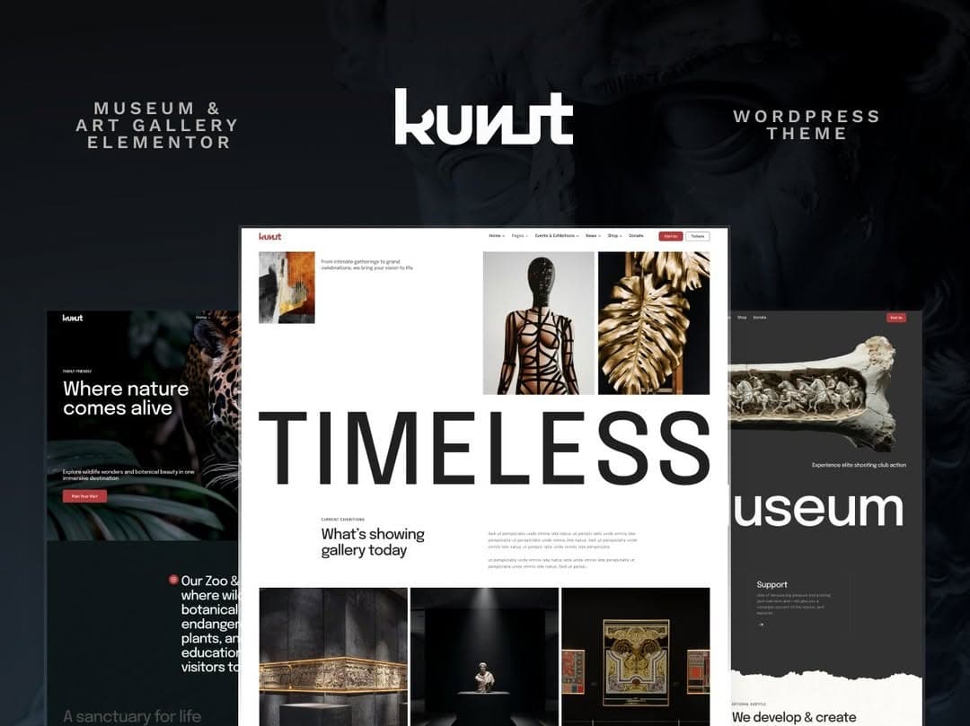 Imagine transforming your art gallery's digital presence with the elegant Kunst WordPress Theme. 🎨