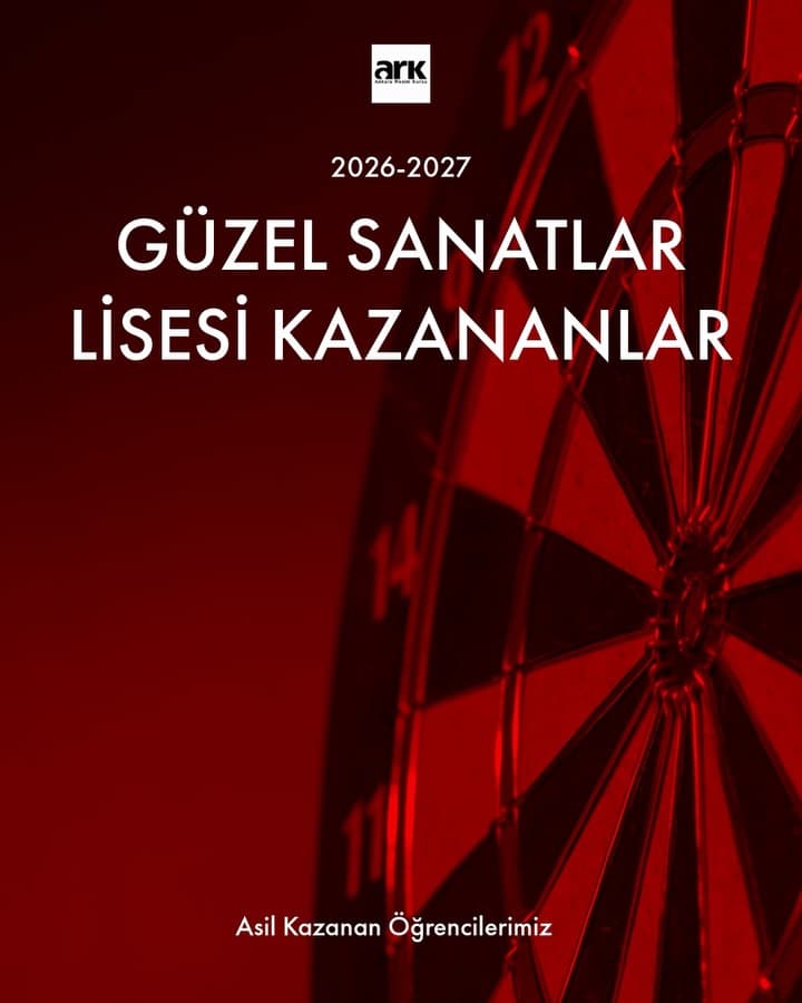 🎯 HER 3 ÖĞRENCİDEN 1’İ ARK ÖĞRENCİSİ!
2026 Güzel Sanatlar Liseleri yerleştirme sonuçlarına göre;