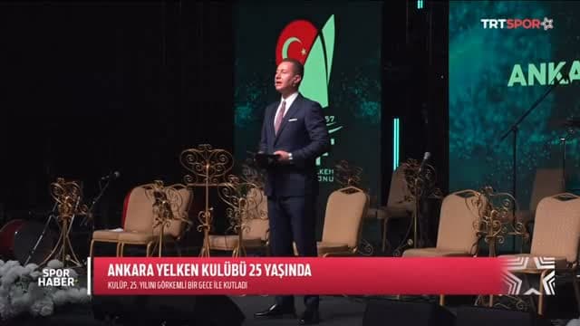 TRT Spor Yıldız haber bültenlerinde yer alan Ankara Yelken Kulübü 25. Yıl Balomuz, Ankara’nın kalbin