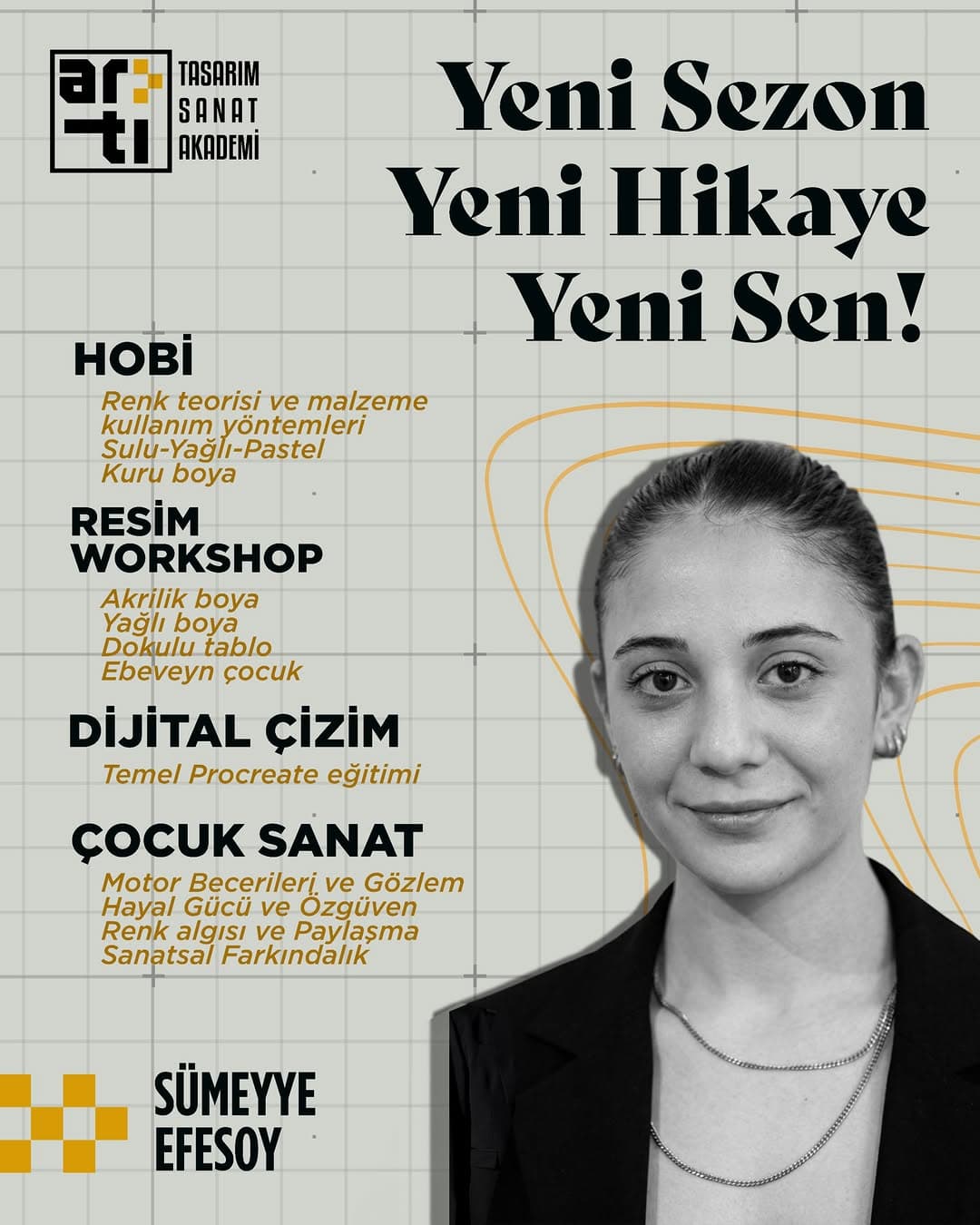 **Yeni Sezon, Yeni Hikâye, Yeni Sen!** 🎨
Yeni sezonda hayallerini tasarıma, fikirlerini sanata dönü