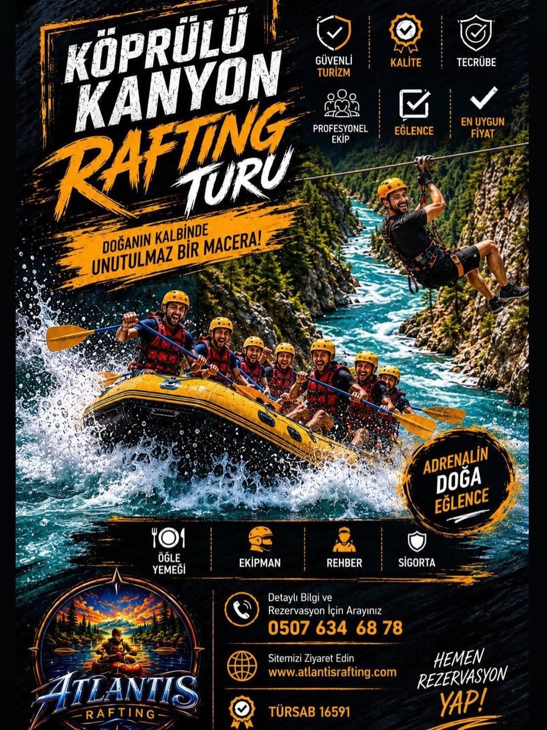 Atlantis Rafting: Antalya Rafting Turu — Rafting — Antalya