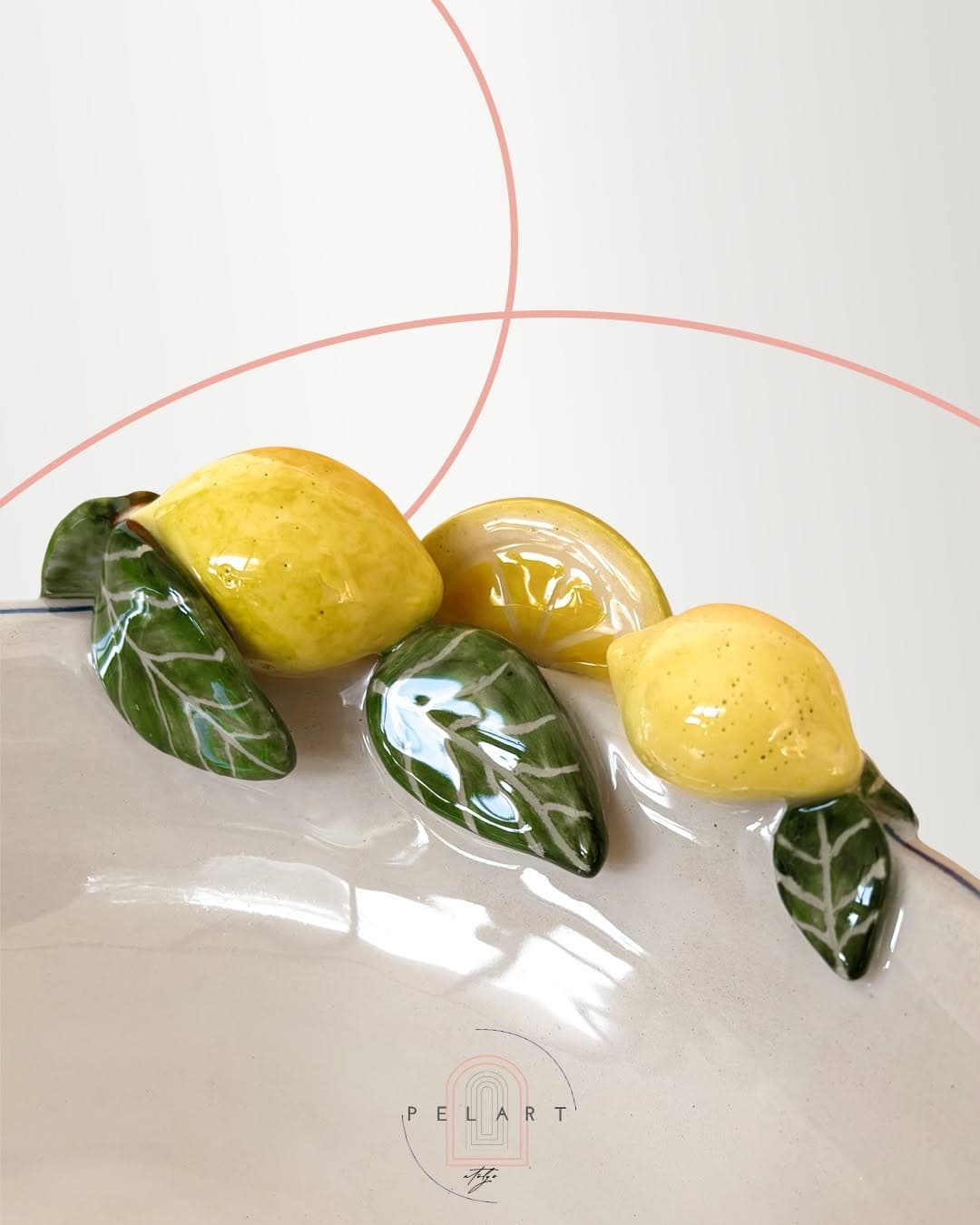 Doğanın en canlı renkleri, şimdi tamamen el emeğiyle şekillenen seramik kasede hayat buluyor!🍋🌿