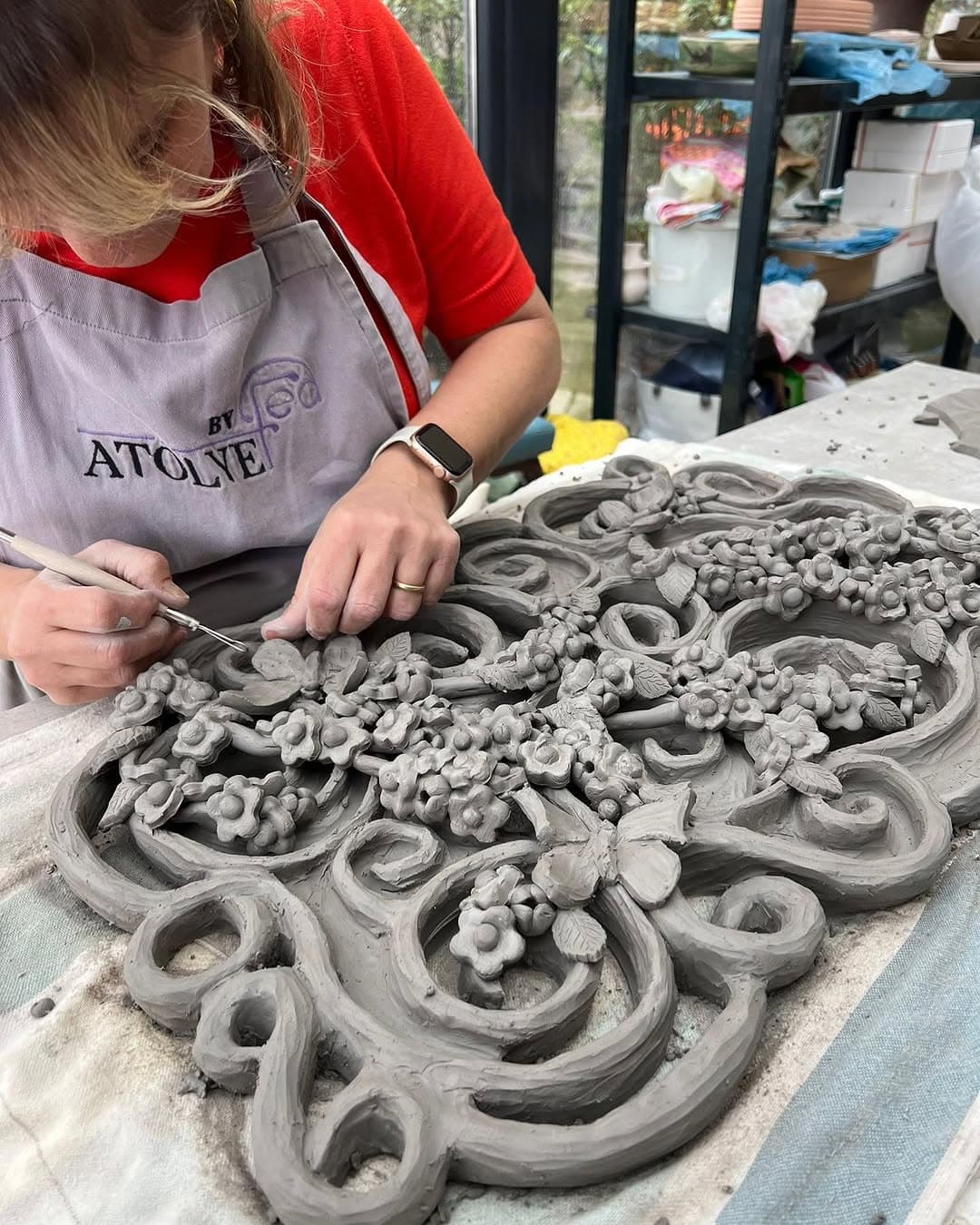 İyi haftalar!!🌈#ceramicart #workshop #handmade #lathe #art #sculpture #glazing #seramik #torna #sır