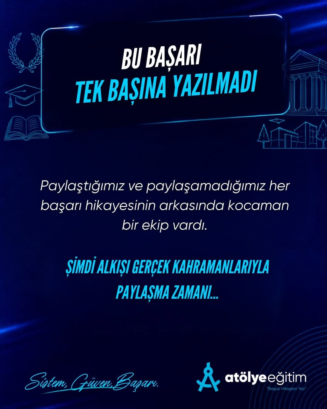 Bu başarı tek başına yazılmadı.💙
Son haftalarda yüzlerce öğrencimizin başarı hikâyesini
sizlerle pa