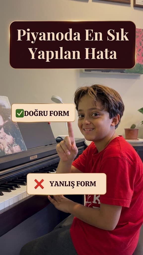 Piyano çalarken yapılan en yaygın hata: Düşük bilekler! ❌
Yanlış form sadece öğrenmeyi zorlaştırmaz