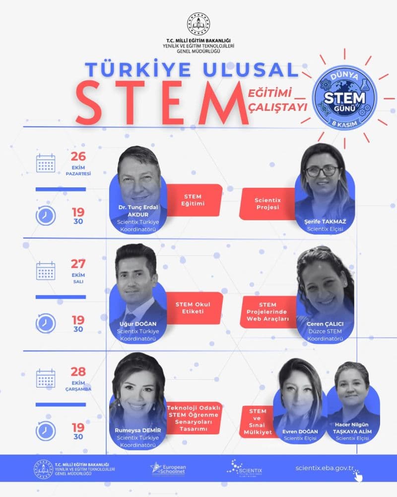 Türkiye Ulusal STEM Eğitimi Çalıştayı İçin Başvuruları Devam Ediyor
Öğretmenlerin mesleki gelişimin