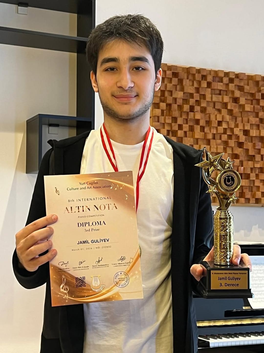 Jamil Guliyev Tebrikler! Başarıların devamını dileriz! ❣️🎹🎼