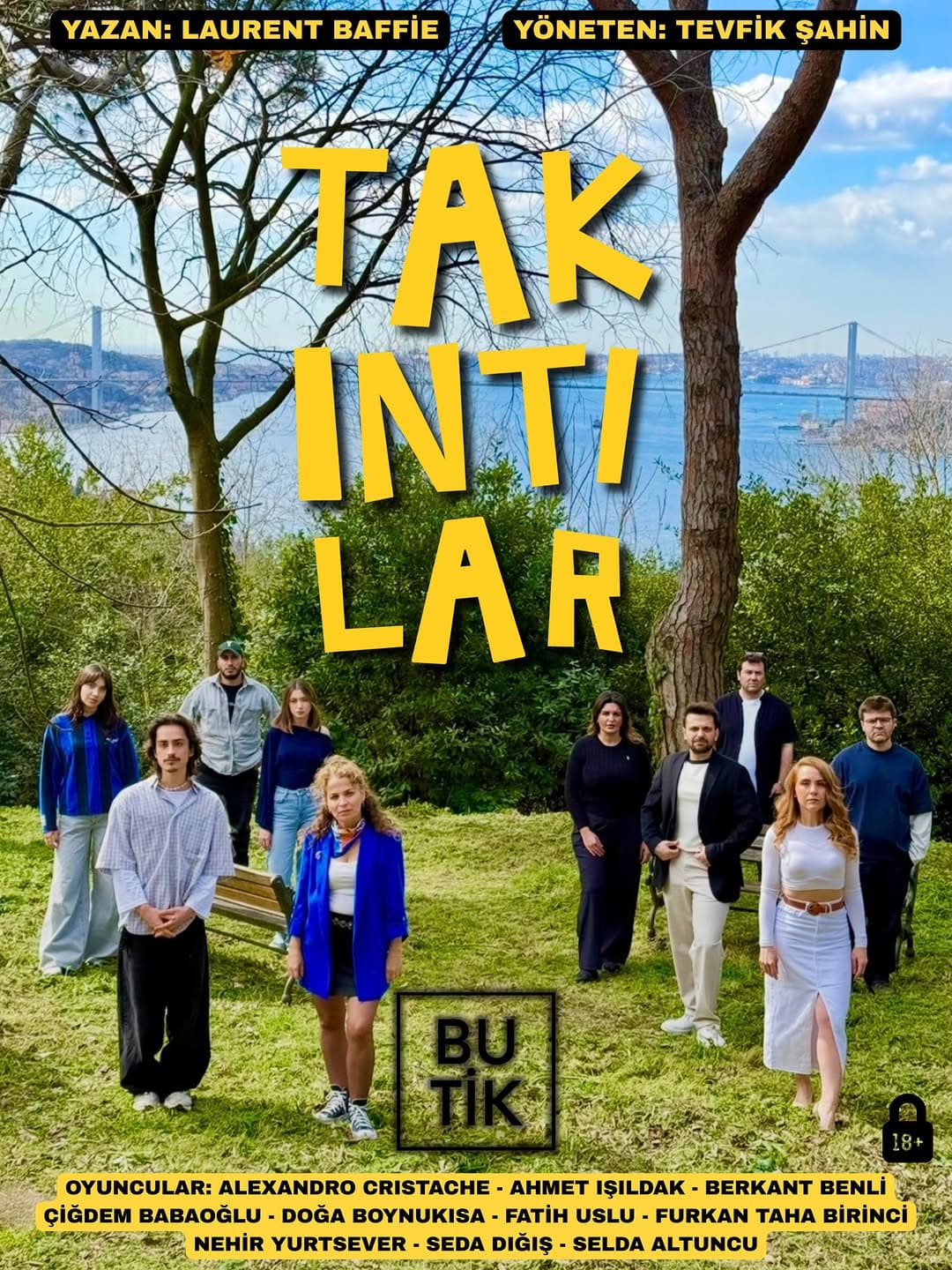 TAKINTILAR 13 Ağustos Perşembe 21:00’de Butik Oyunculuk Atölyesi’nde
(Bu oyun bir mezuniyet projesi