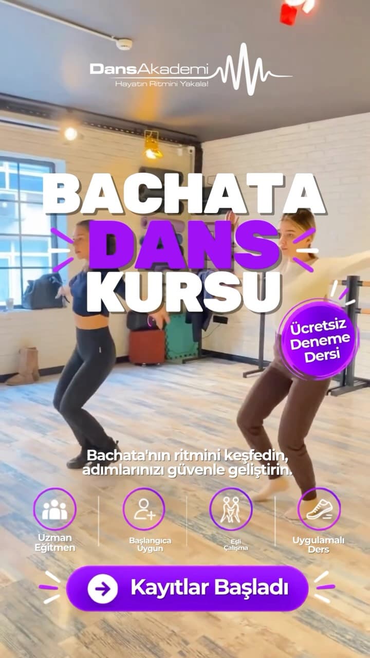 💃 Bachata’nın ritmini keşfedin, sosyal dans dünyasına ilk adımınızı atın!
Dans Akademi’de bachata