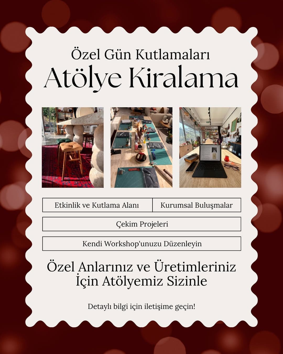 Hayalinizdeki etkinliği gerçeğe dönüştürmek için ihtiyacınız olan ilham verici mekanı sunuyoruz. Pro