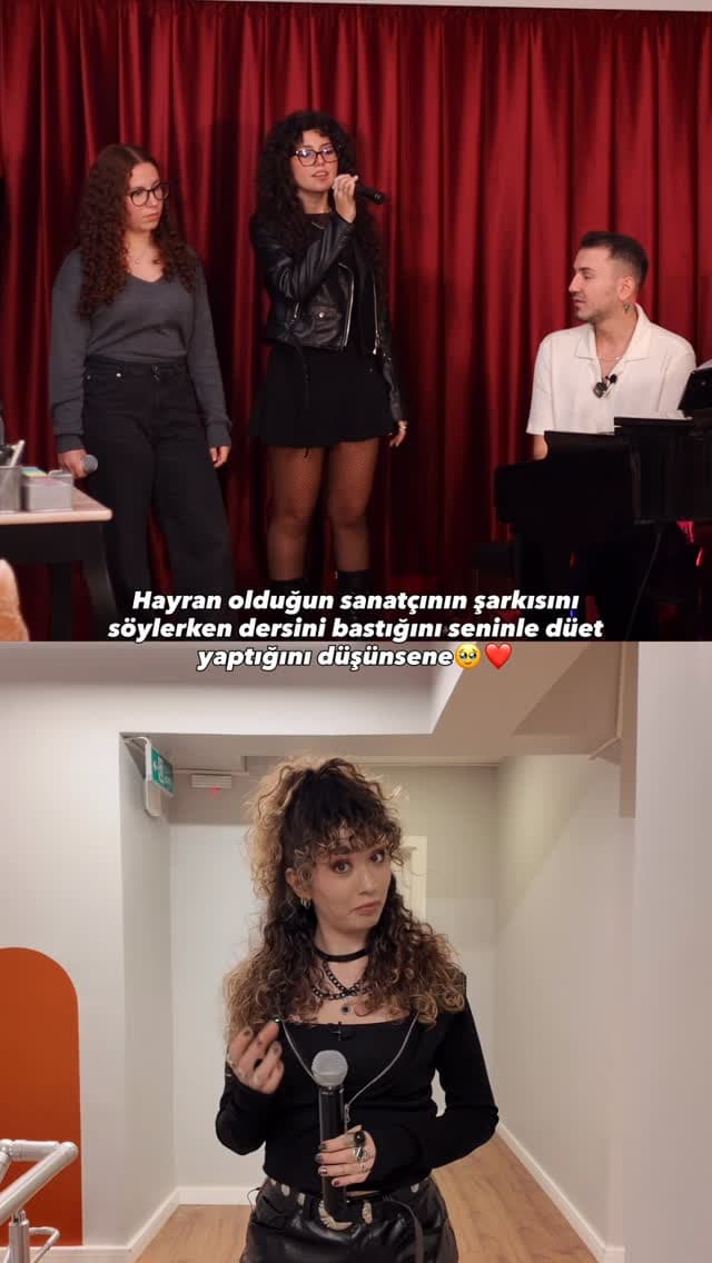 Hayran olduğun sanatçının şarkısını söylerken dersini bastığını seninle düet yaptığını düşünsene🥹@d