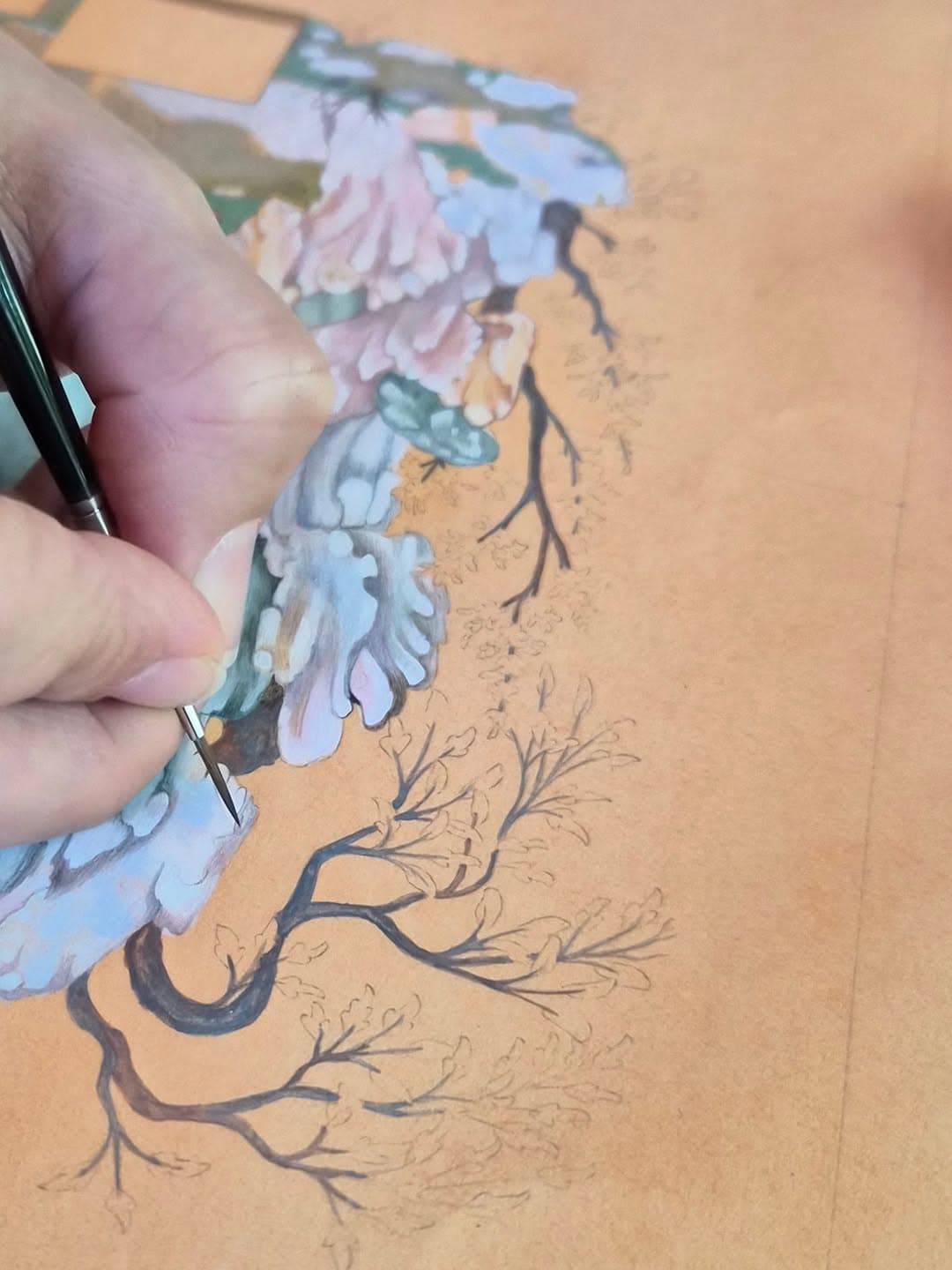 Bugün #minyatürsanatı dersimizi bahçede yaptık.
#minyatür #islamicarts #workshop #sanat