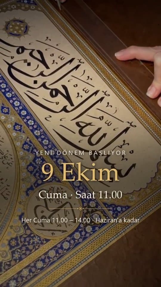 @merweerdgn ile tezhip atölyemiz 9 ekim cuma günü saat 11:00 itibariyle başlıyor. Detaylı bilgi ve