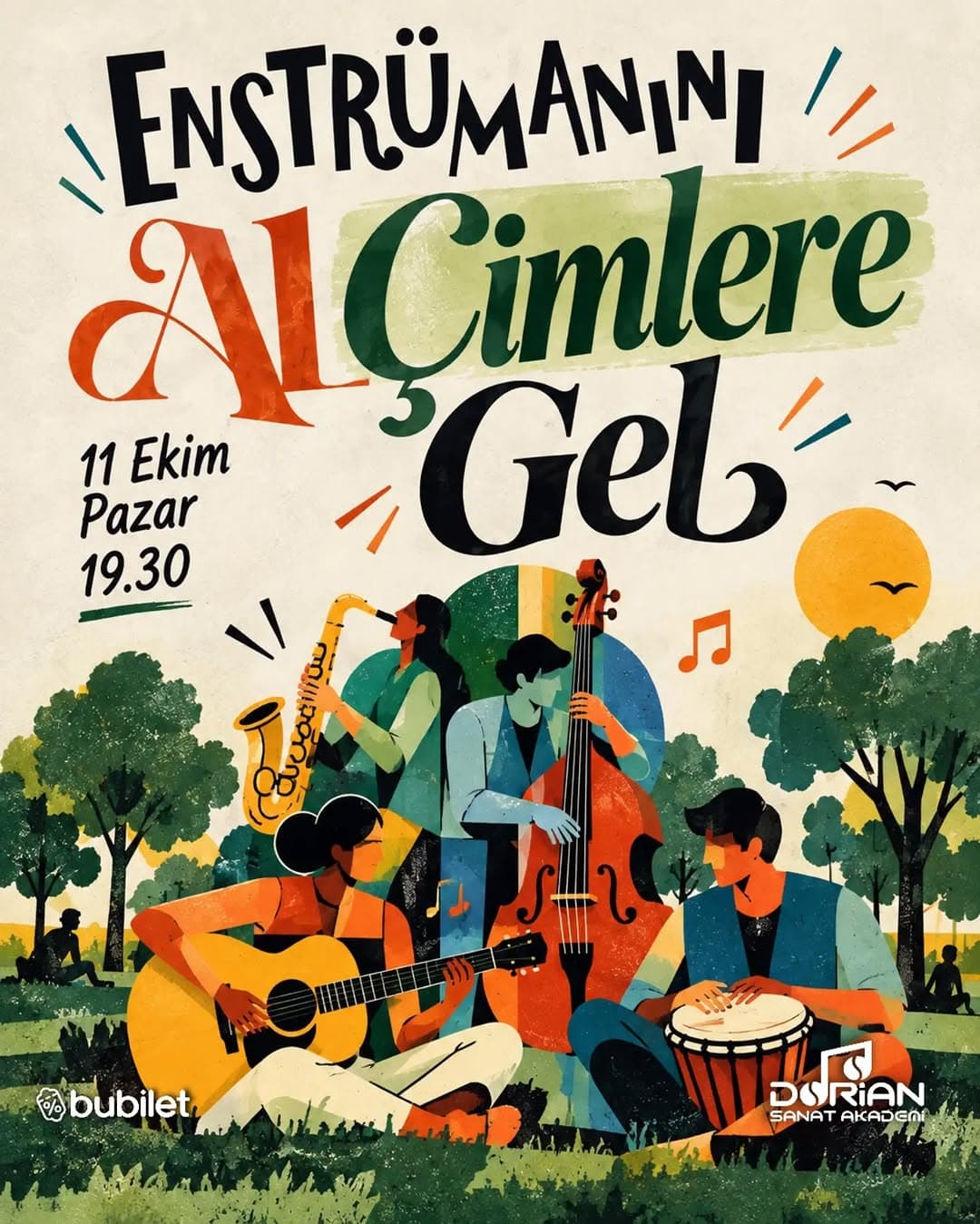 🌿 Enstrümanını Al, Çimlere Gel 🌿
🍃 Bu sefer sahne yok, mikrofon yok, mesafe yok!
☀️Kamp sandaly