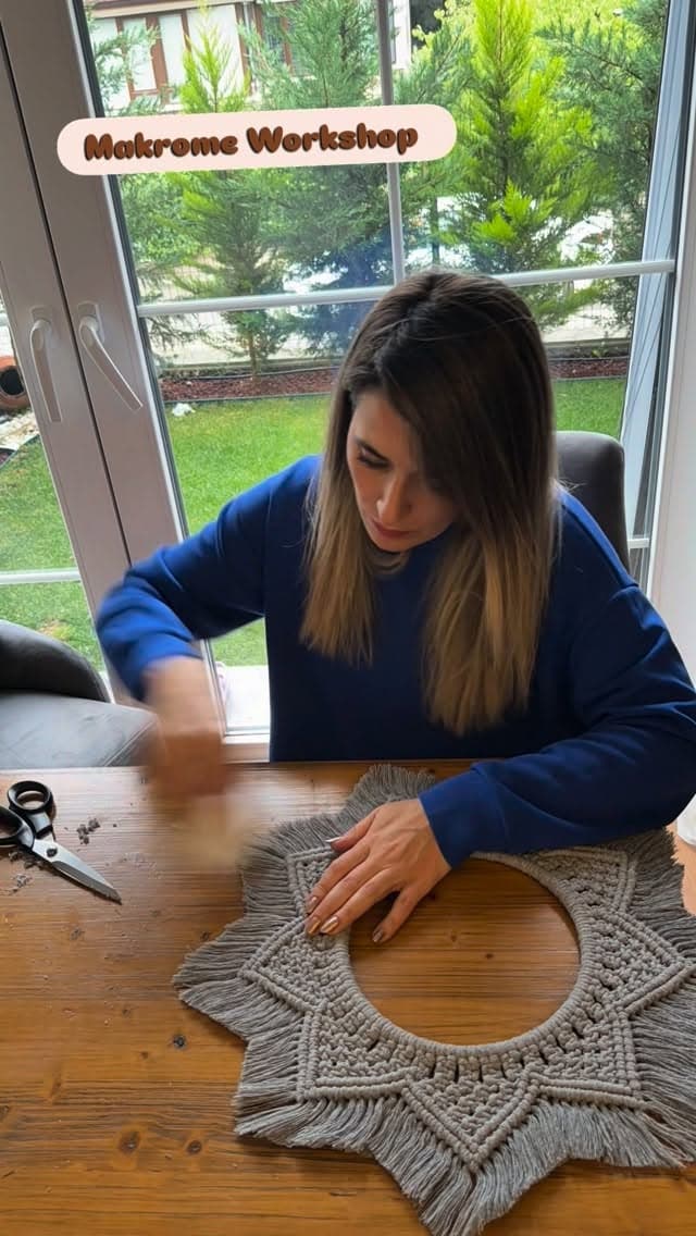 Makrome ayna🤍🌸
#makromeworkshop #macrame #macramemirror #makrome #makromeayna