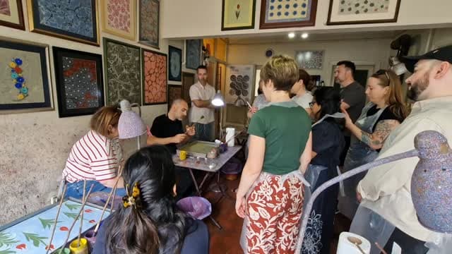 Today, we met with guests from different countries at the studio.