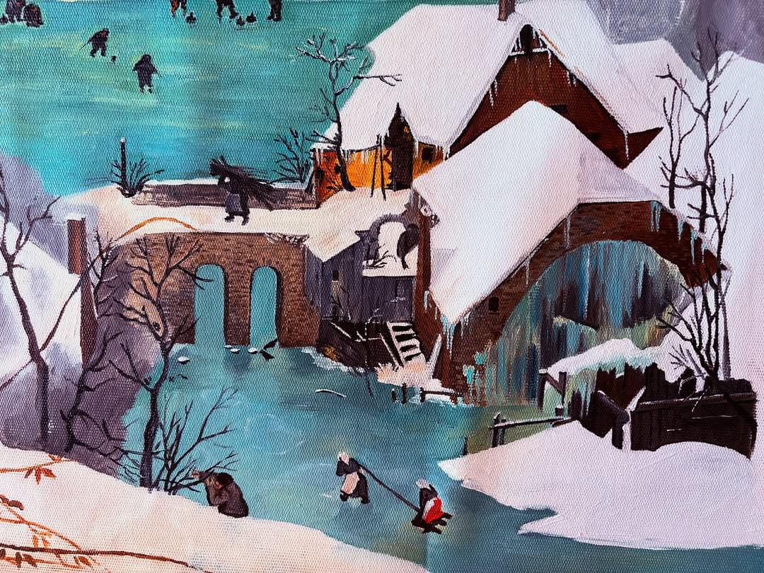 Pieter Bruegel- Karda Avcılar (Jagers in de Sneeuw)- Detay
#art #artsy #paintings #paint #replica