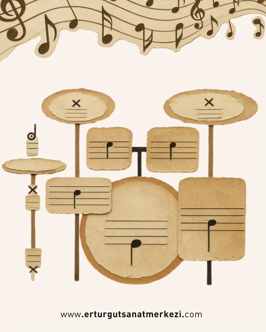 🥁 Bateri çalmak sadece ritim tutmak mı?
🎶 Bir baterist aynı anda ellerini ve ayaklarını farklı ri