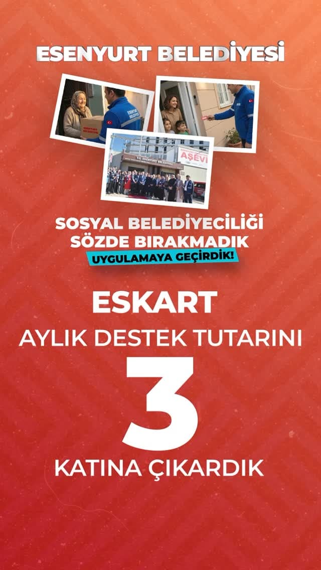Sosyal belediyeciliği yalnızca bir söylem olmaktan çıkardık, somut adımlarla hayata geçirdik.
İhtiy