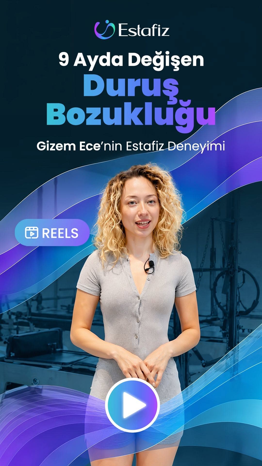 ✨ Değerli Üyemiz Gizem Ece Hanımın 9 aydır Estafiz’de reformer pilates ile hem skolyozla hem de duru