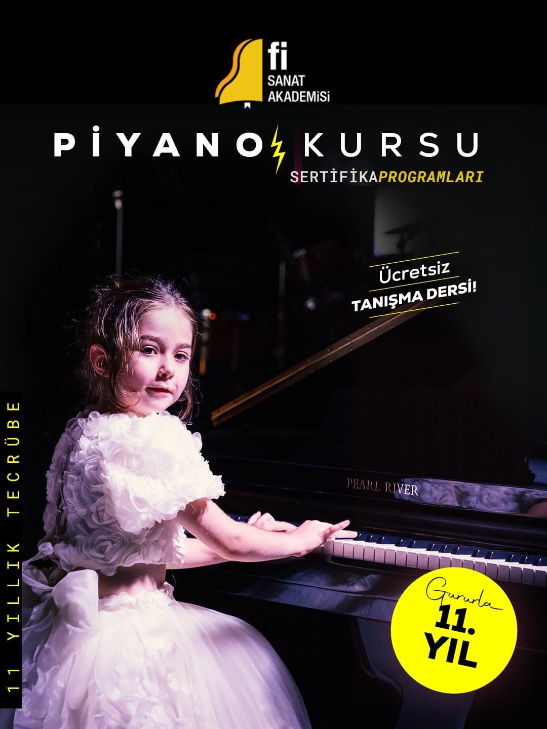🎶 Yetenek keşifle başlar, başarı doğru eğitimle büyür.
11 yıllık deneyimimizle; çocuklar, gençler