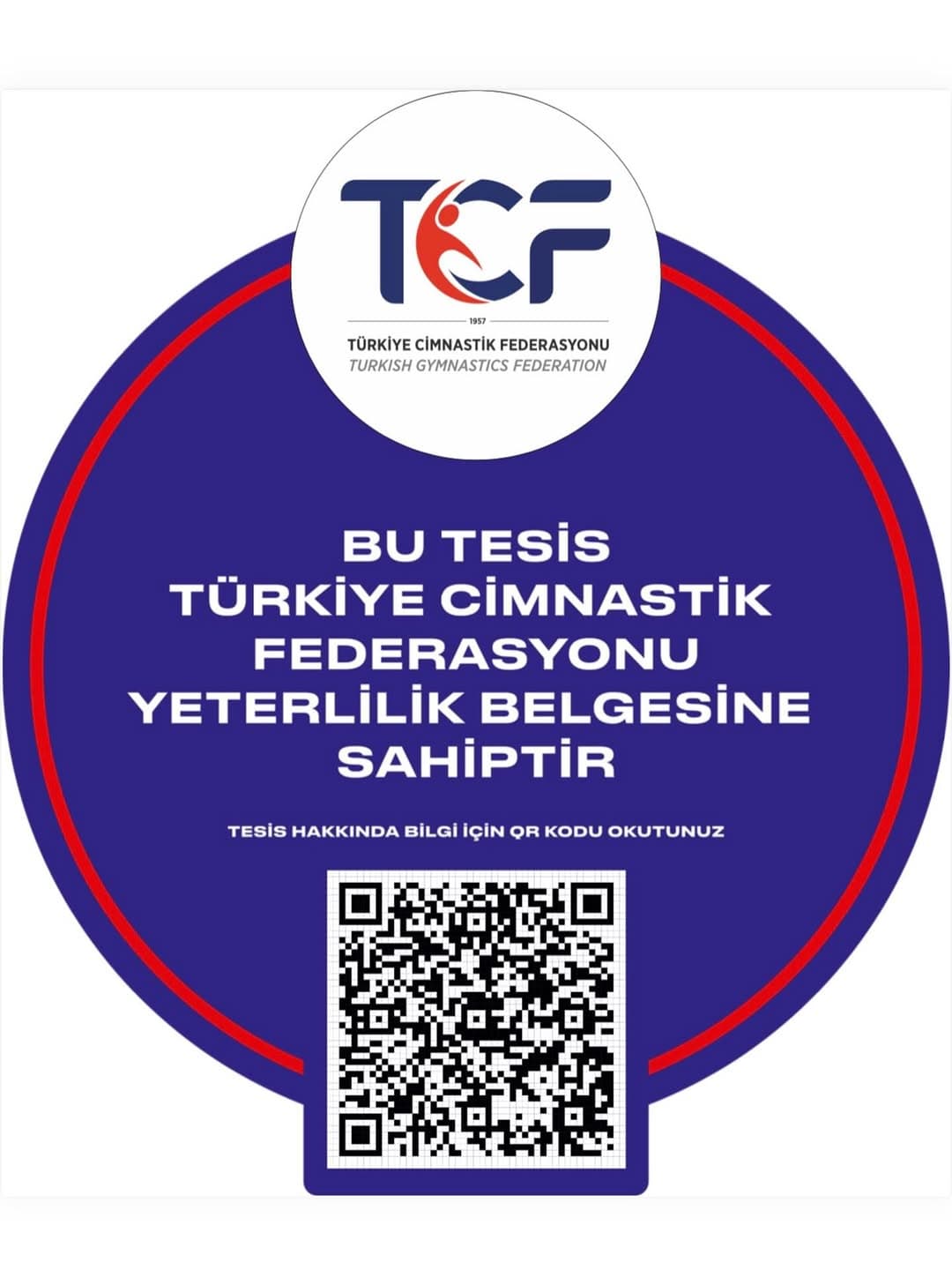 Stüdyomuz Türkiye cimnastik federasyonu yeterlilik belgesine sahiptir.
QR kodu okutarak detaylı bil