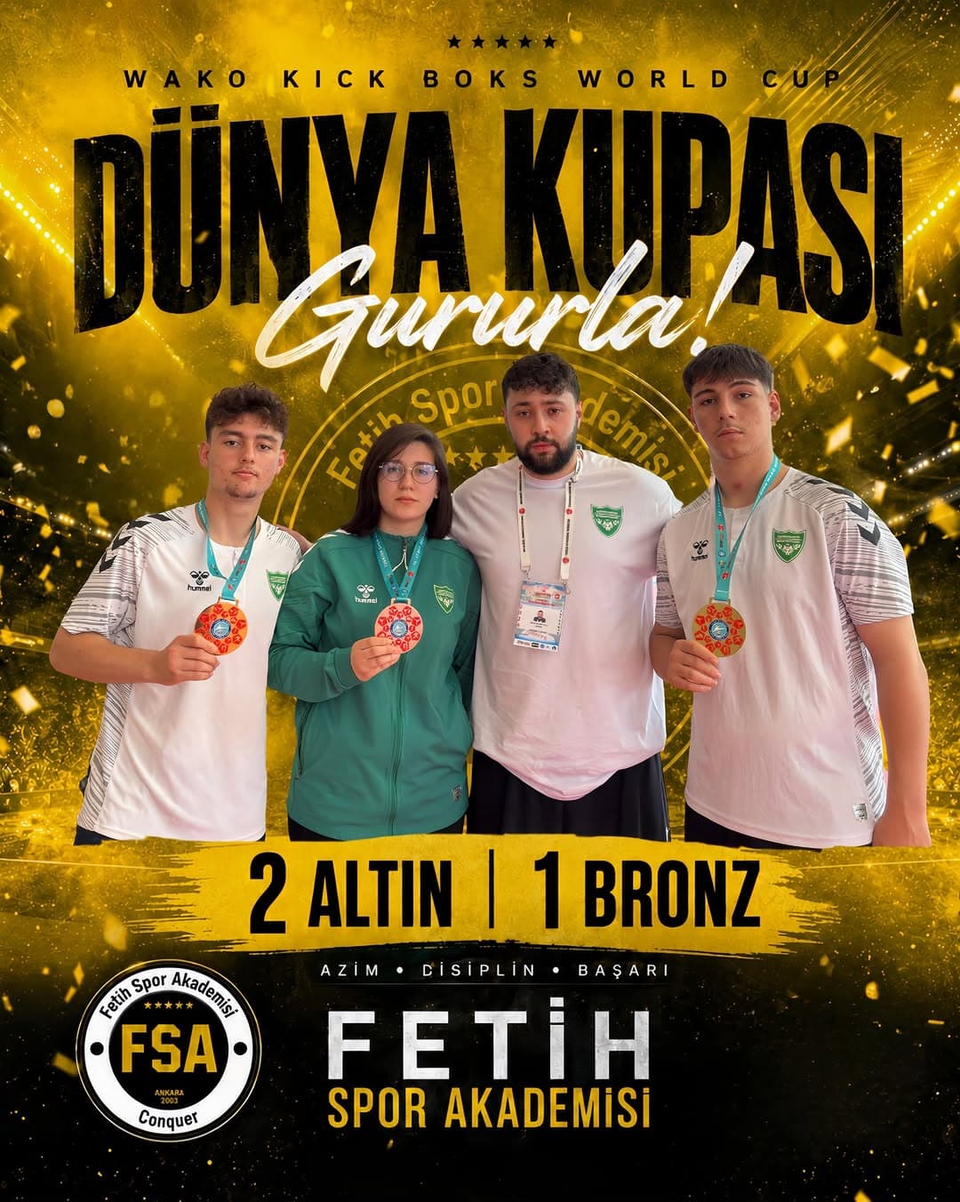 Antalya’da düzenlenen WAKO Kick Boks World Cup,
44 ülkeden yaklaşık 3000 sporcunun katılımıyla tamam