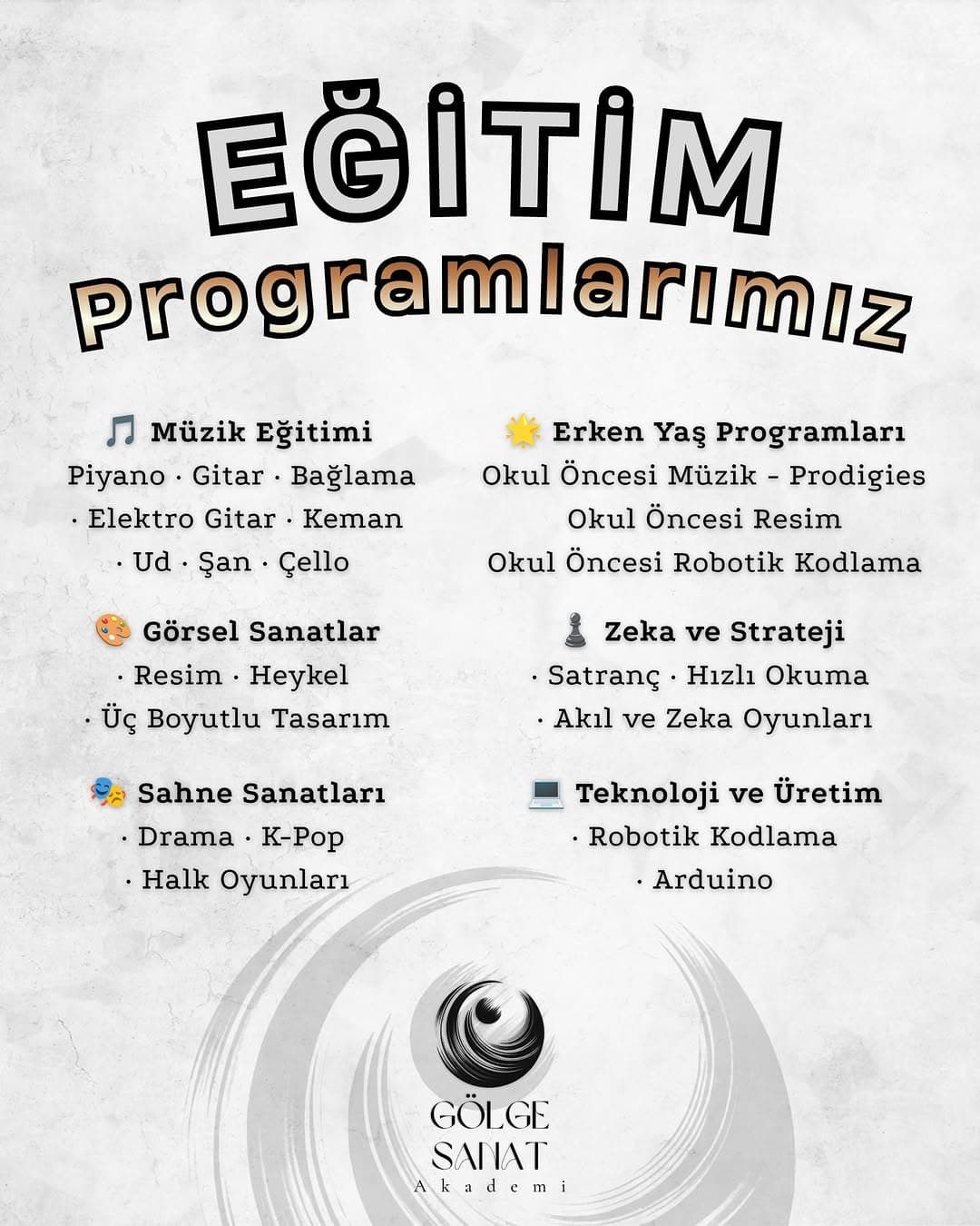 Gölge Sanat Akademi Instagram fotoğrafı