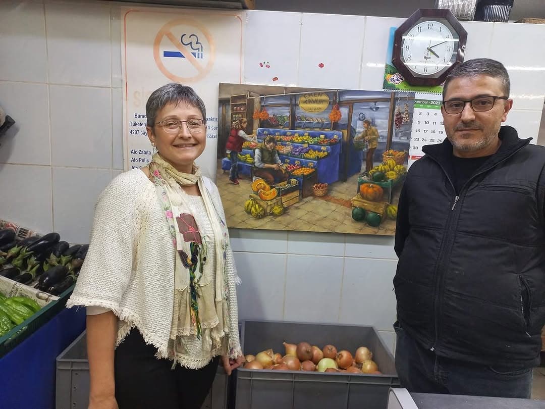Yıllar önce söz verilmiş bir resim nihayet sahibine kavuştu. Ben de bu sayede fırçamı yeniden elime