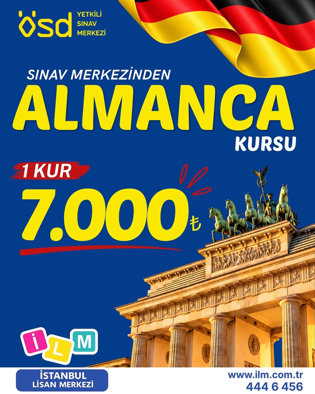 🏆Resmi ÖSD merkezi İLM ile Almanca öğren ve hayallerine ulaş!
🇩🇪Almancayı sadece öğrenmekle kalm