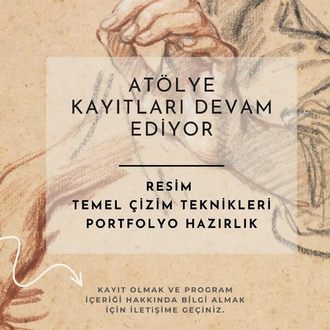 ▪️Resim ve çizim dersleri programı hakkında detaylı
bilgi almak, ve kayıt olmak için mesaj atarak i