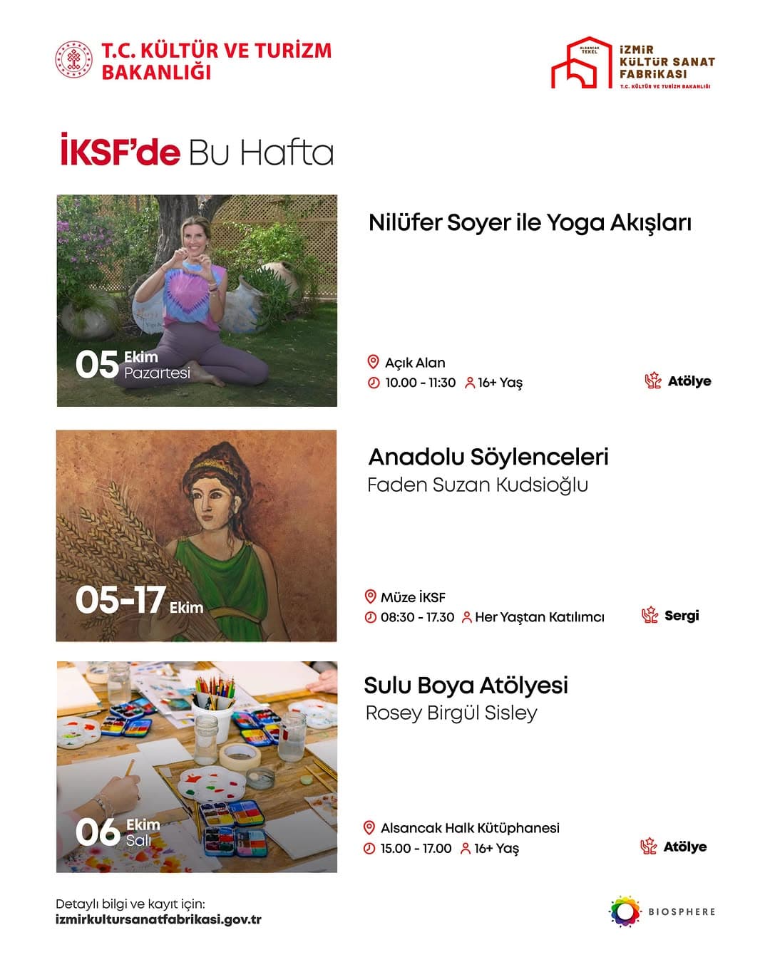 İKSF’de dolu dolu bir haftaya hazır mısınız? 🌟
Söyleşiler, atölyeler ve ilham verici buluşmalarla