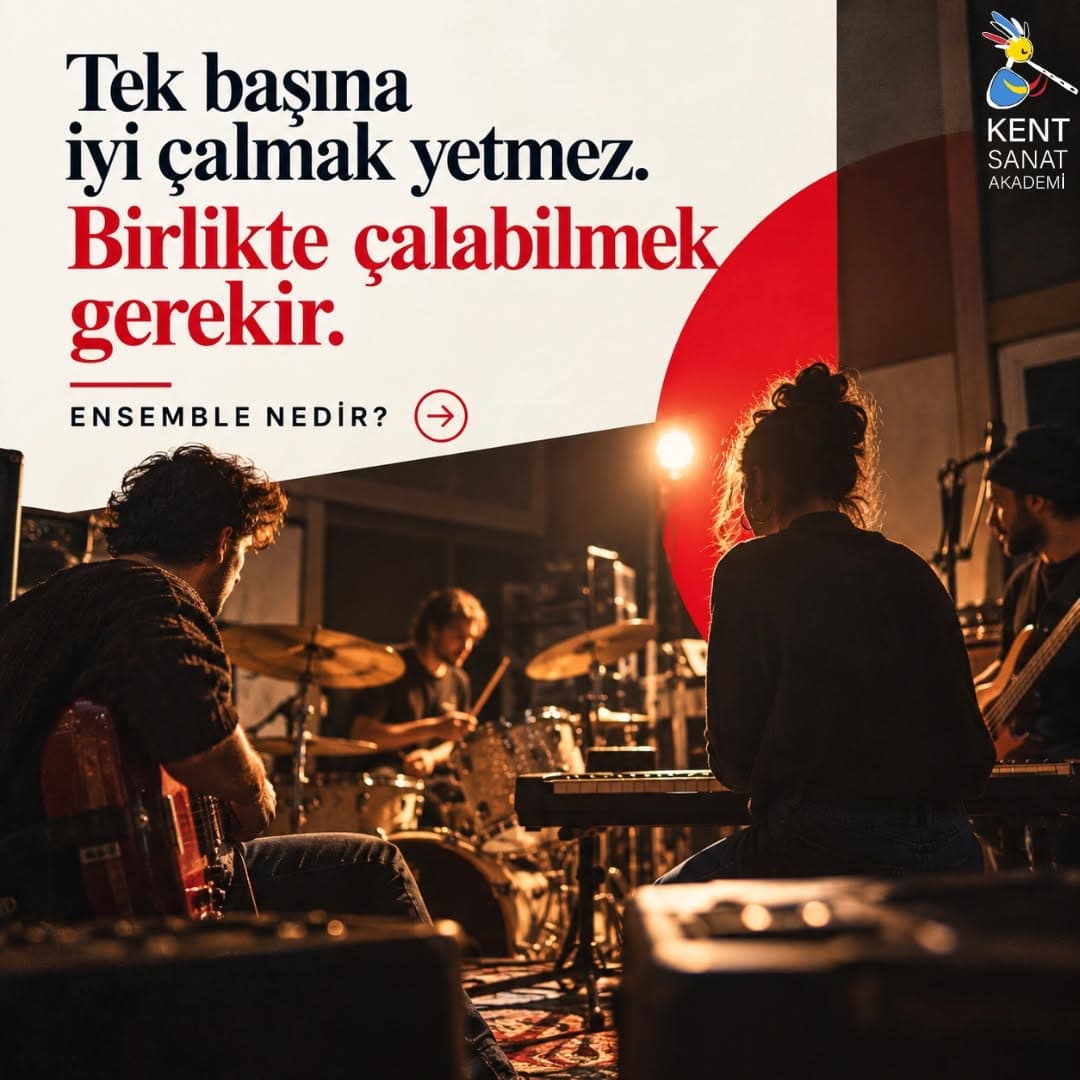 Birlikte çalmaya, birlikte gelişmeye ne dersin? 🎶
Kent Sanat Akademi’de yeni dönem Ensemble kayıtl