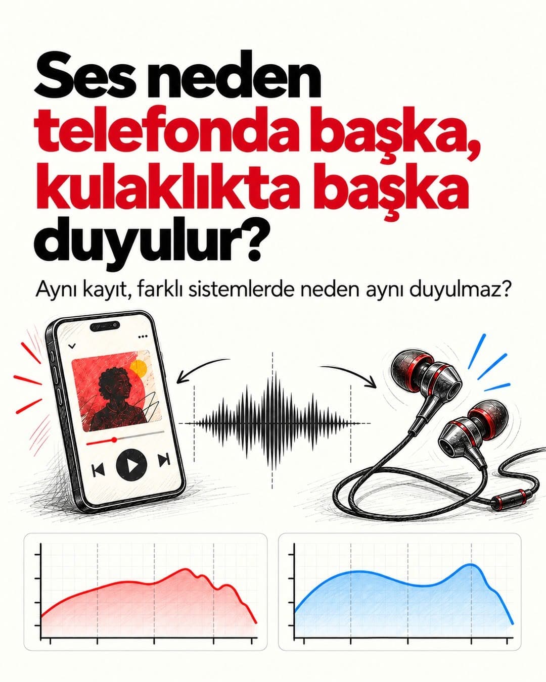 Ses neden telefonda başka, kulaklıkta başka duyulur? 🎧