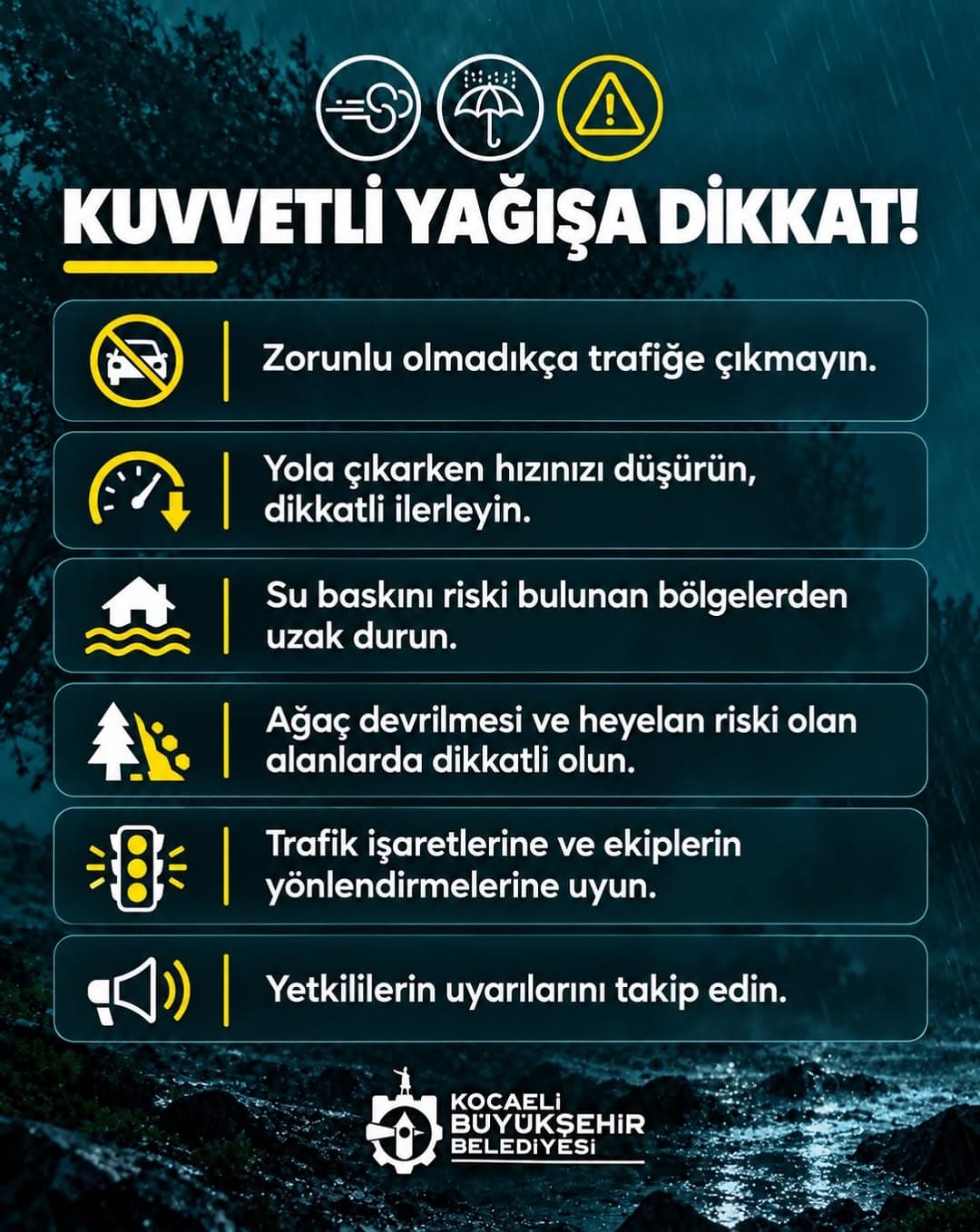 Tüm hemşehrilerimizin dikkatli ve tedbirli olmalarını rica ediyoruz. 📣⚠️