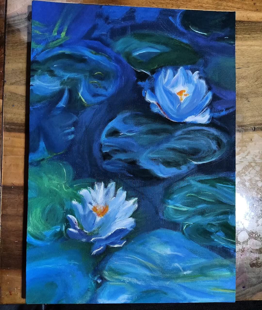 Monet'nin Nilüferler'i, Nehir'in elinde yeniden hayat buldu! 💖 Bu muhteşem röprodüksiyon çalışması