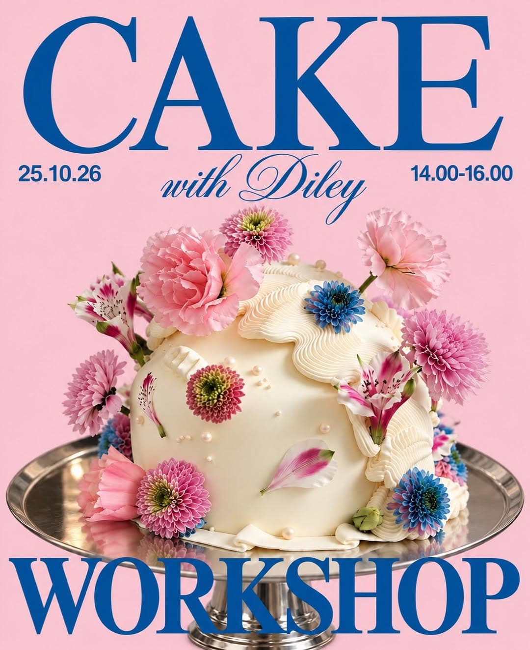 A little art, a little cake, a lot of creativity!
Bu kez pastaları çiçekler, meyveler ve özgün doku