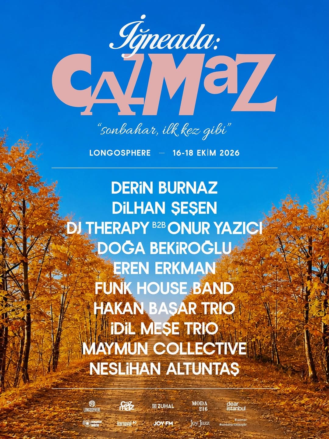 Caz Maz, yaz boyunca Longosphere Summer Sessions ile sürdürdüğü İğneada hikâyesine, 16–18 Ekim 2026