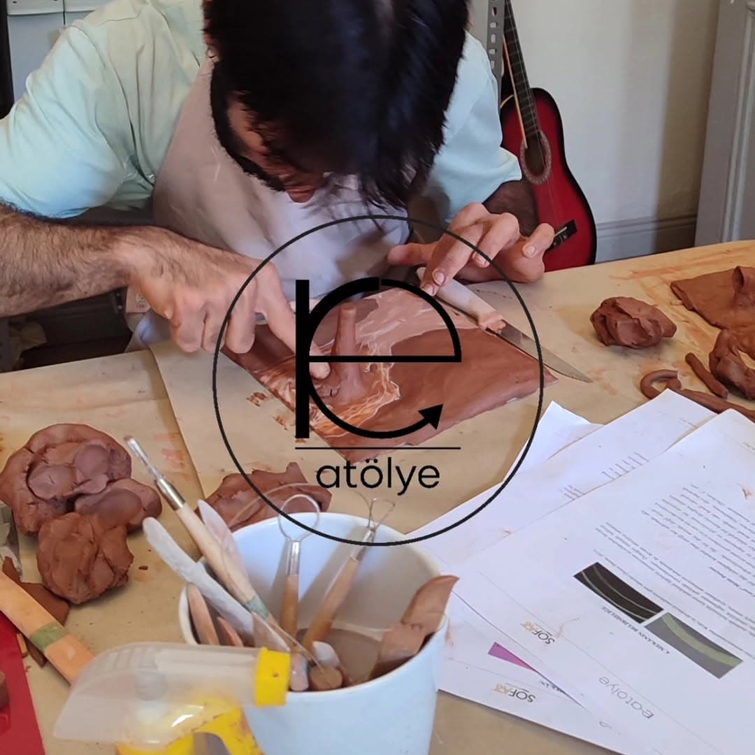 Sofart (@sofartatolye, @sofartdergi) ile beraber gerçekleştirdiğimiz "Metinden Mekana Kil Atölyesi"