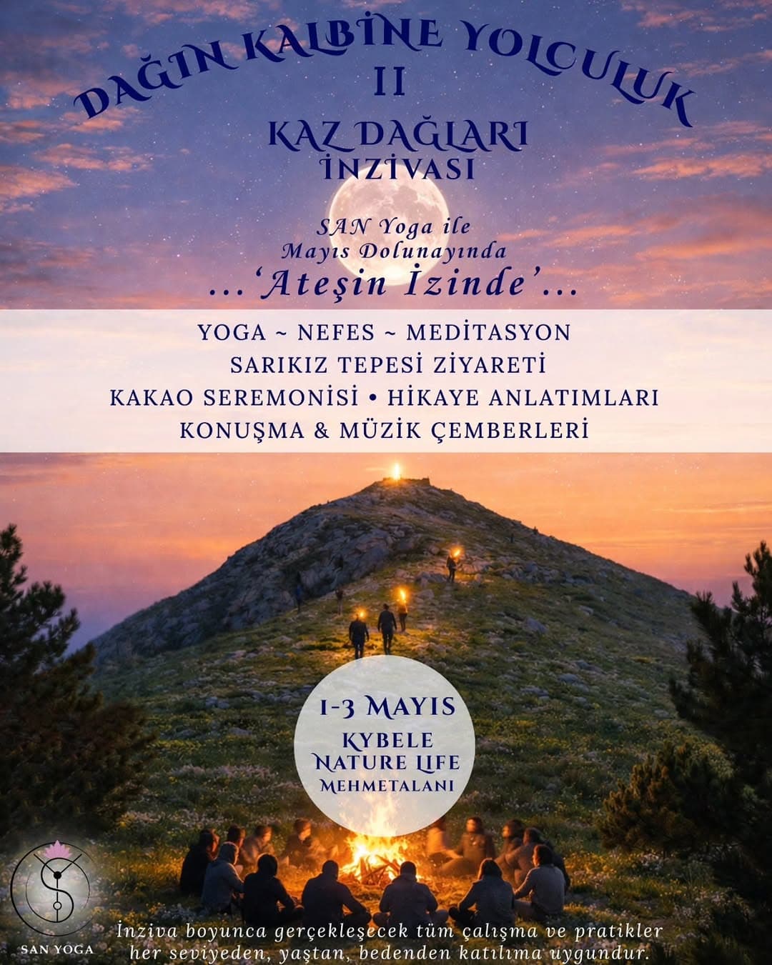 Dağın çağrısı yaklaşan baharla seni yeniden kalbine davet ediyor ⛰️🐦🔥✨️
🌬 Kazdağları’nda 1-3 May